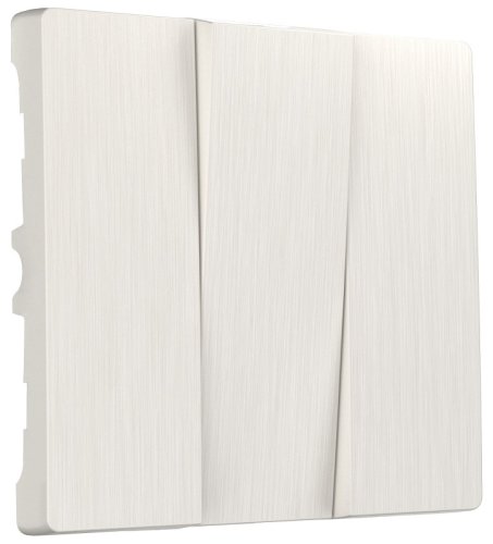 Лицевая панель Werkel для 3-кл. выключателя перламутровый рифленый картинка